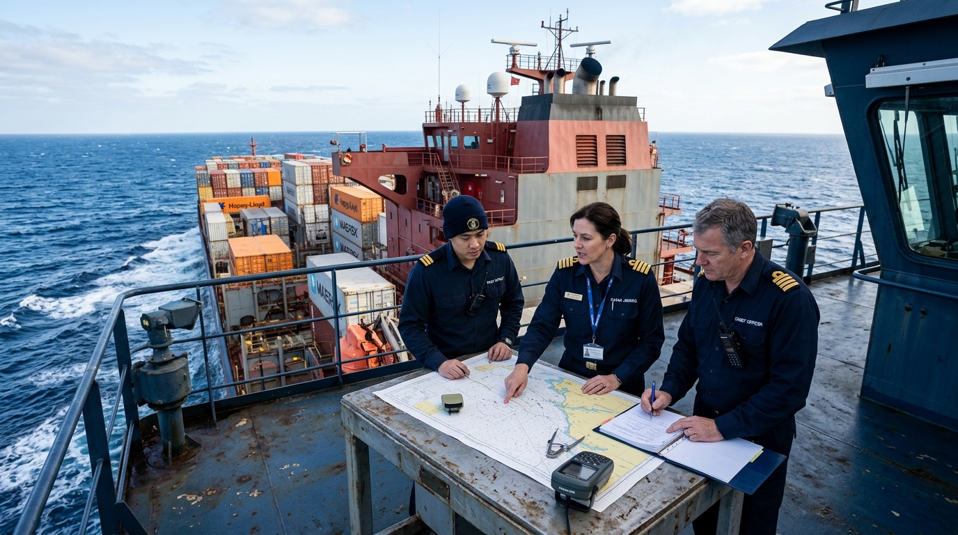 Ship Crew at Sea